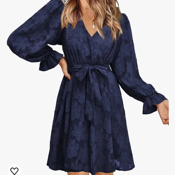 white christmas dresses Indigo Lattice ~ Faye Dress main image 0